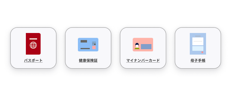 スクリーンショット:横方向に4つ並んだカードの作例。いずれもイメージエリアとメインエリアで構成された作例。